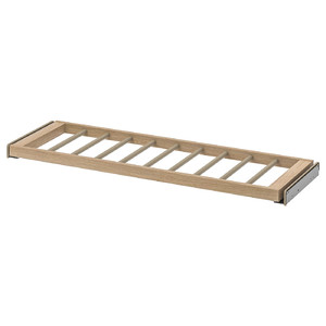 KOMPLEMENT Pull-out trouser hanger, white stained oak effect, 100x35 cm