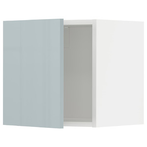 METOD Wall cabinet, white/Kallarp light grey-blue, 40x40 cm