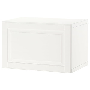 BESTÅ Wall-mounted cabinet combination, white/Smeviken, 60x42x38 cm