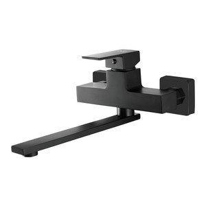 Laveo Kitchen Tap Kvadrato, wall-mounted, black