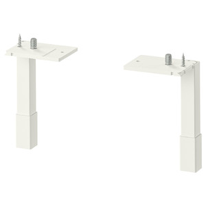 ENHET Legs f cabinet, white, 12.5 cm