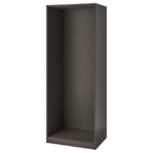 PAX Wardrobe frame, dark grey, 75x58x201 cm
