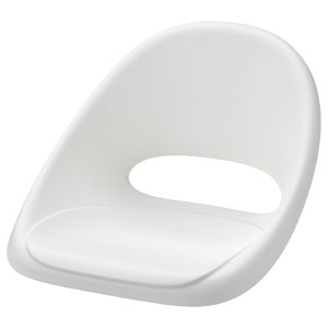 LOBERGET Seat shell for junior chair, white