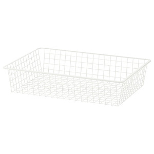 HJÄLPA Wire basket, white, 80x55 cm
