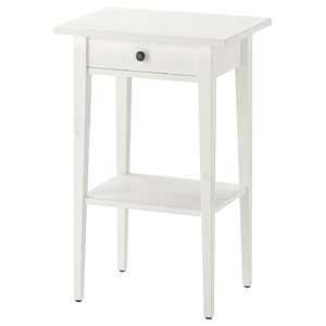 HEMNES Nightstand, white stain, 46x35 cm