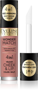 Eveline Wonder Match Cheek & Lip Color Balm 4in1 no. 01 Vegan 4.5ml