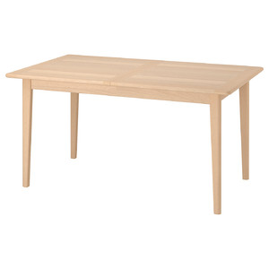 SKANSNÄS Extendable table, light beech/veneer, 150/205x90 cm