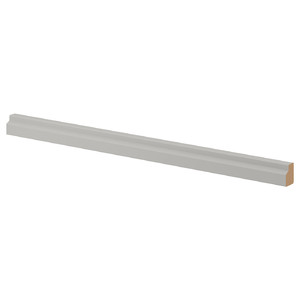 LERHYTTAN Deco strip, contoured edge, light grey, 221 cm