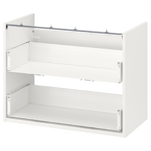 ENHET Base cb f washbasin w 2 drawers, white, 80x40x60 cm