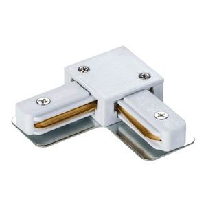 L-type connector for DPM X-Line Solid track, white