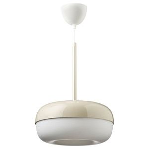 BLÅSVERK Pendant lamp, beige, 37 cm