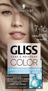 Gliss Color Care & Moisture Permanent Hair Dye 7-16 Cool Ash Blonde