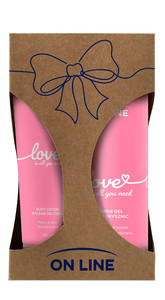 ON LINE Gift Set Love Is All You Need - Shower Gel & Body Lotion