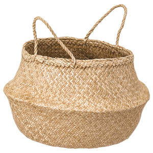 FLÅDIS Basket, seagrass, 25 cm
