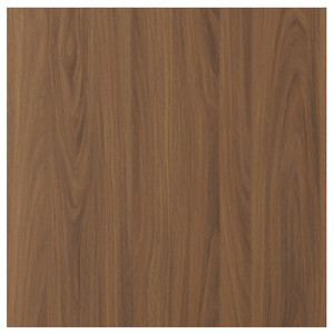 TISTORP Door, brown walnut effect, 60x60 cm