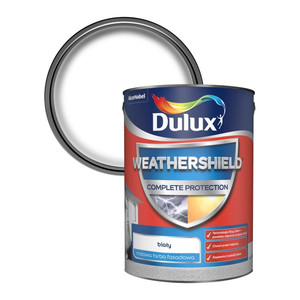 Dulux Exterior Paint Weathershield All Weather Protection Smooth Masonry Paint 5l white