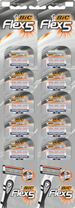 BIC Disposable Razor Shaver for Men Flex 5 10pcs