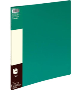 Display Book Folder PP A4, 10 Pockets, green