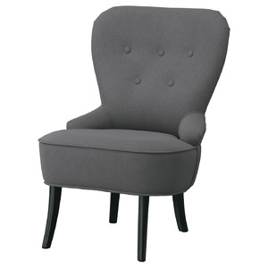 REMSTA Armchair, Hakebo dark grey