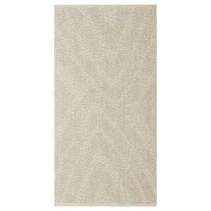 FULLMAKT Rug flatwoven, in/outdoor, beige/mélange, 80x150 cm