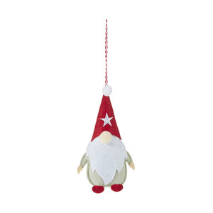 Christmas Hanging Felt Decoration Gnome, green