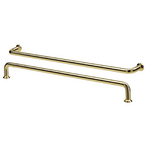 BAGGANÄS Handle, brass-colour, 335 mm, 2 pack