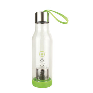Bottle with Tea Infuser 500ml, green