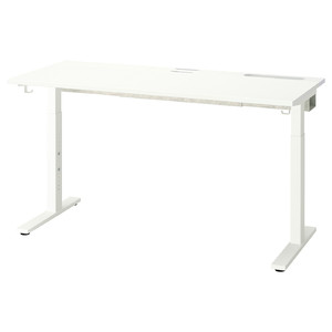 MITTZON Desk, white, 140x60 cm