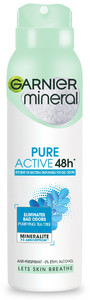 Garnier Mineral Anti-Perspirant Deodorant Spray Pure Active 48h 150ml