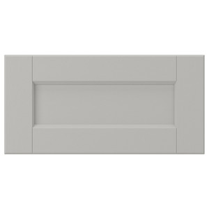 LERHYTTAN Drawer front, light grey, 40x20 cm