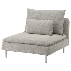 SÖDERHAMN 1-seat section, Viarp beige/brown