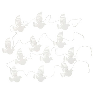 VINTERFINT Garland, bird white