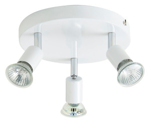 Metal Spot Ceiling Lamp 3 x 50 W GU10, white