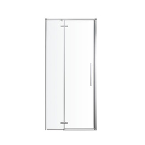 GoodHome Shower Door Ezili 90 cm, chrome/transparent