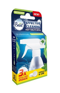 Brait Effective Cleaning Fizzy Tablets - Multiclean Various Surfaces 3pcs Refill Tabs