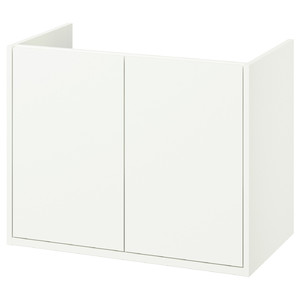 HAVBÄCK Wash-stand with doors, white, 80x48x63 cm