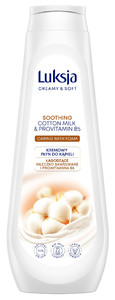 Luksja Creamy & Soft Soothing Bath Foam Cotton Milk & Provitamin B5 93% Natural Vegan 900ml