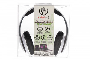 Rebeltec Stereo Headphones with 4pin mini jack AUDIOFEEL2, white