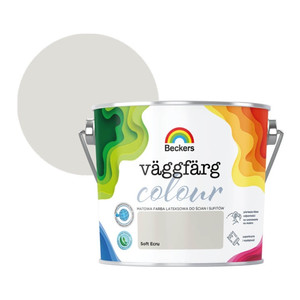 Beckers Matt Latex Paint Vaggfarg Colour 2.5l soft ecru