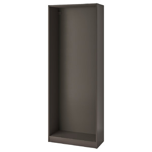 PAX Wardrobe frame, dark grey, 75x35x201 cm