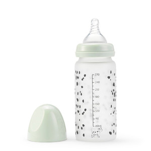 Elodie Details Glass Feeding Bottle 250ml, Dalmatian Dots