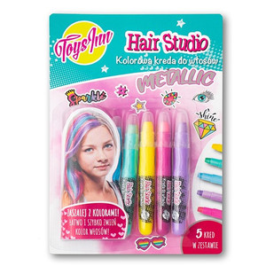 Toys Inn Hair Studio Hair Chalk Metallic 8+