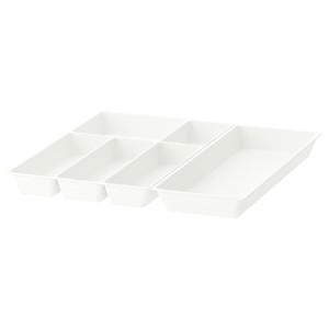 UPPDATERA Cutlery tray/utensil tray, white, 52x50 cm