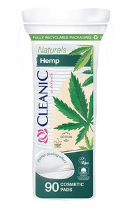 Cleanic Comsetic Pads Naturals Hemp 90-pack Vegan