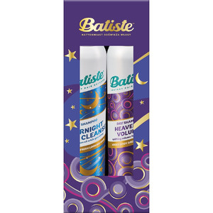 BATISTE Gift Set - Dry Shampoo Heavenly Volume 200ml + Overnight Light Cleanse 200ml