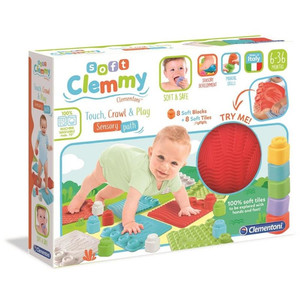 Clementoni Baby Clemmy Sensory Mat Touch, Crawl & Play 6m+