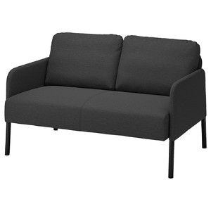 GLOSTAD 2-seat sofa, Knisa dark grey