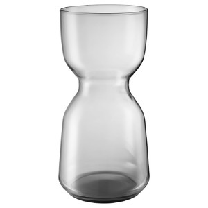 OMTÄNKSAM Vase, light grey, 30 cm