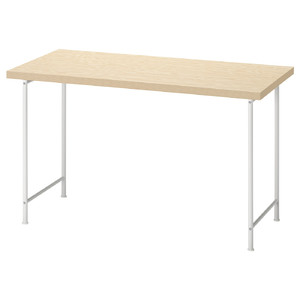 MITTCIRKEL / SPÄND Desk, lively pine effect/white, 120x60 cm