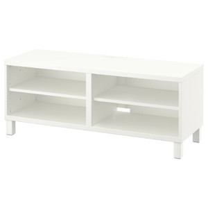 BESTÅ TV bench, white, 120x40x48 cm